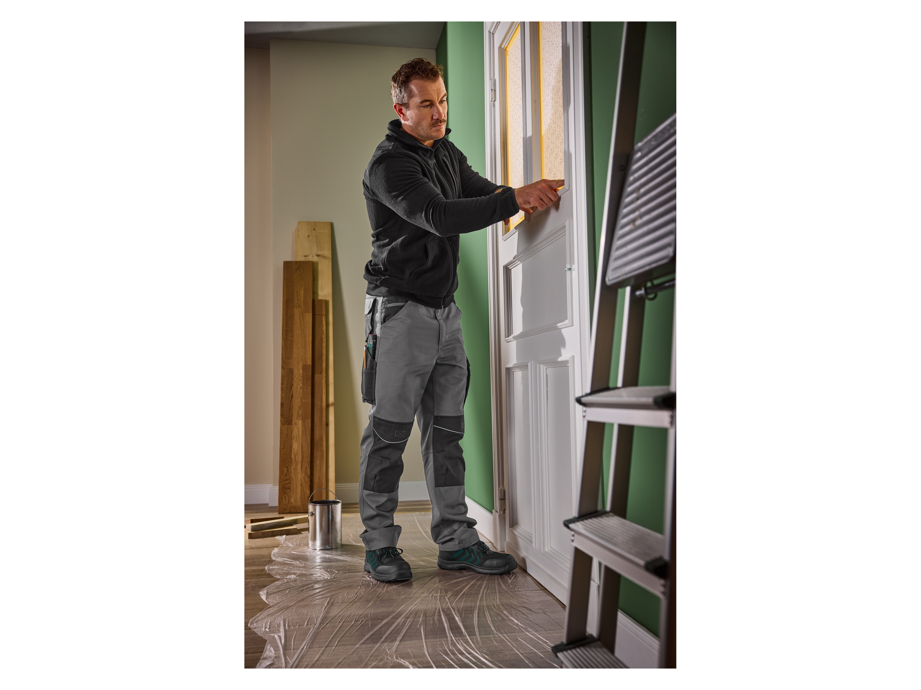 Thumbnail - PARKSIDE® Herren Sicherheitsschuh S1P (Schwarz, 41)