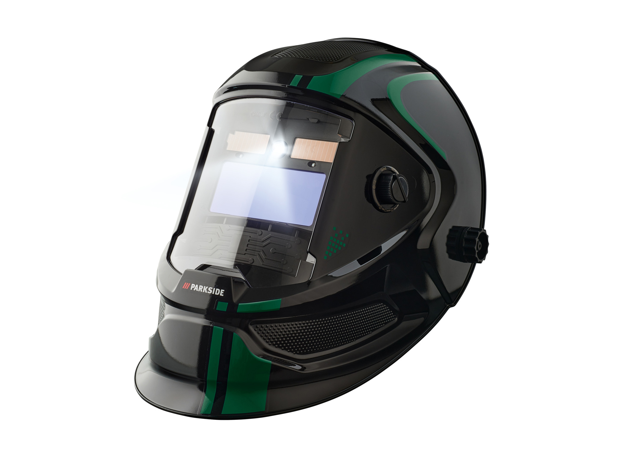 Thumbnail - PARKSIDE® Schweißhelm Automatik mit LED PSHL 2 D1 (schwarz/grün)