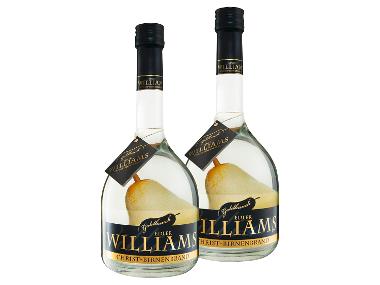 2 x 0,7-l-Flasche Spirituosenpaket Williams-Christ-Birnenbrand mit Frucht 40% Vol