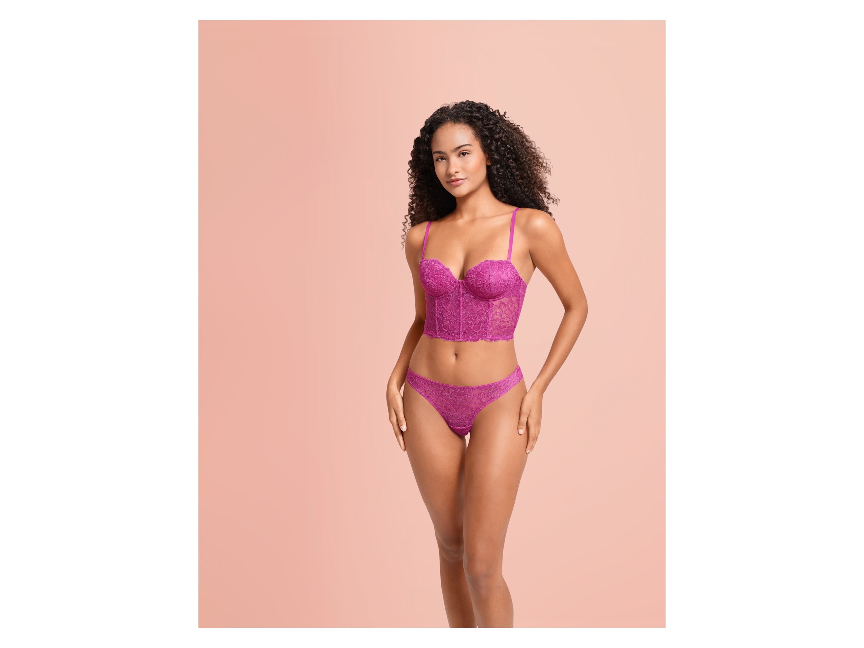 ESMARA® Damen BH mit verlängerter Unterbrust (Pink, 80C) – Bild 2 von 4