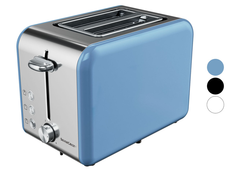 Gehe zu Vollbildansicht: SILVERCREST® KITCHEN TOOLS Toaster »STB 950 A1«, mit integriertem Brötchenaufsatz, 950 W - Bild 1