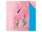 Rosa Sweatshirt mit Schmetterlings- und Blumenstickerei