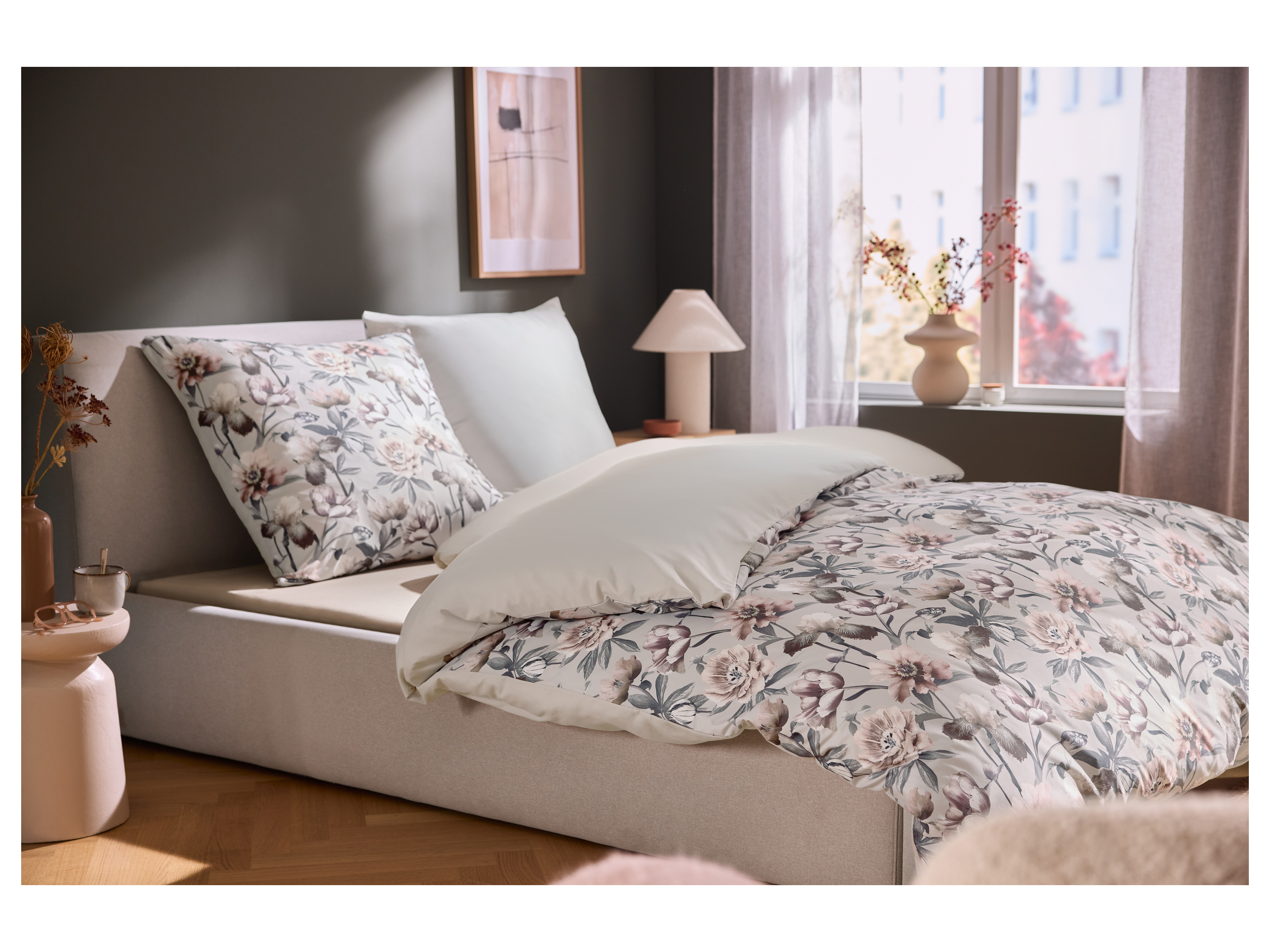 LIVARNO® Jersey-Spannbettlaken, 140-160 x 200 cm (Beige) – Bild 4 von 4