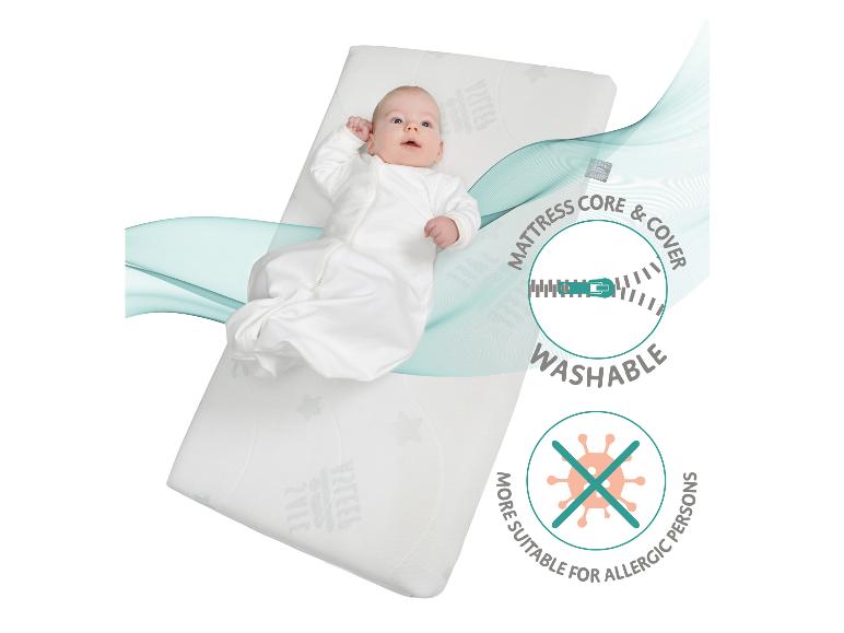 2in1 Beistellbett mit Barriere + Matratze