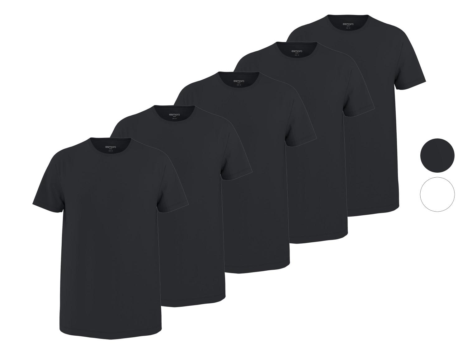 ESMARA MEN Herren T-Shirt im praktischen 5er Pack für nur 14,99 €!