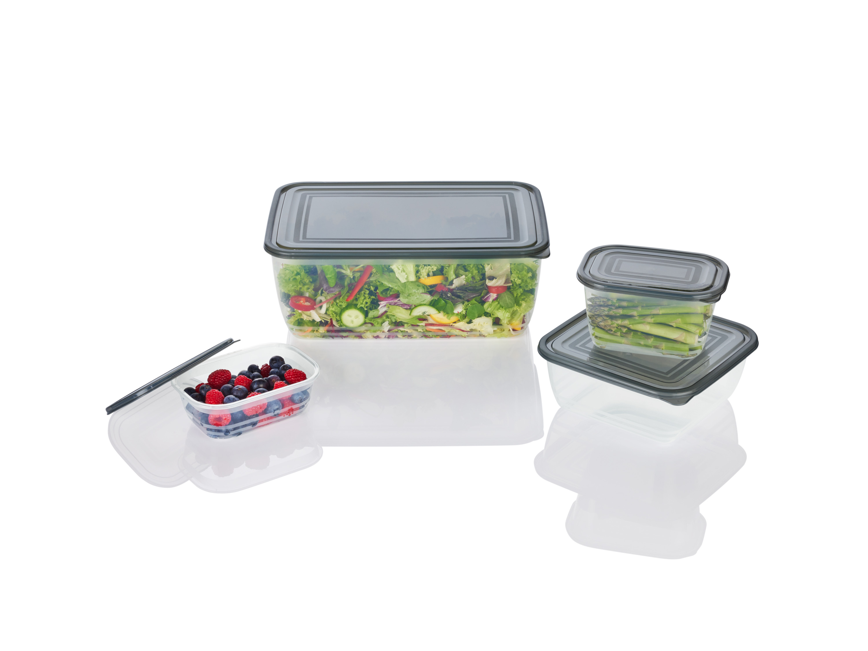 Thumbnail - LIVARNO home Frischhalteboxen 13tlg. PP (Grau)