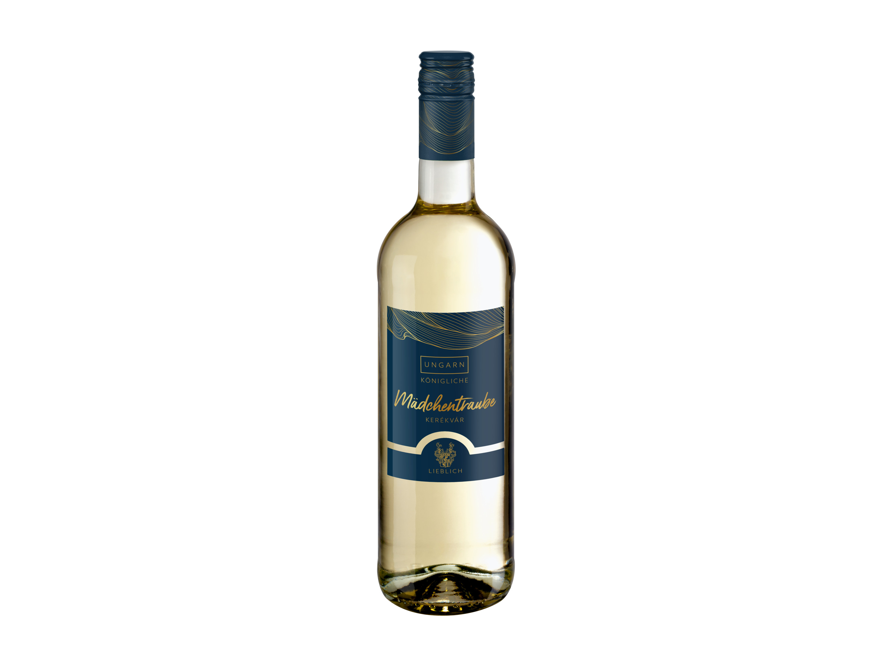 Lidl Wein-Angebot - Königliche Mädchentraube Dunátúli Ungarn lieblich, Weißwein 2025 - Mindestbestellmenge 6