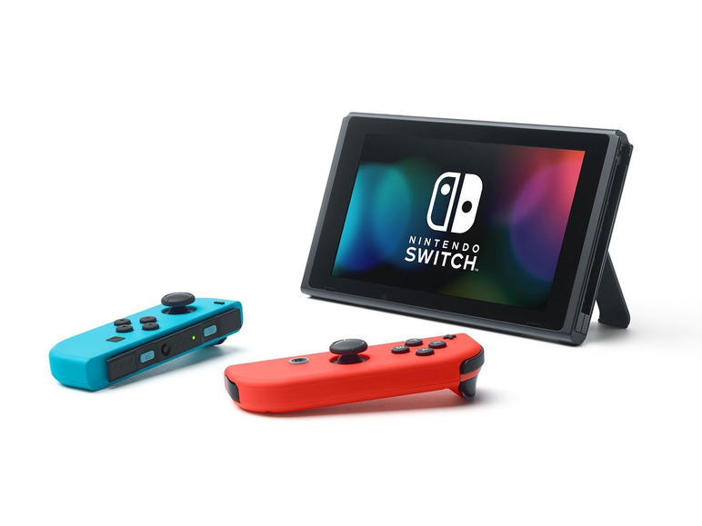 Gehe zu Vollbildansicht: Nintendo Switch Konsole Neon-Rot/Neon-Blau + Pokémon Strahlender Diamant - Bild 7