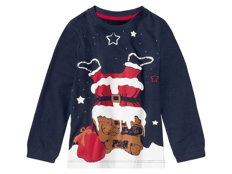 Gehe zu Vollbildansicht: lupilu® Kleinkinder Jungen Pyjama mit weihnachtlichen Motiven - Bild 3