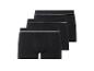 Drei schwarze Unterhosen mit weißem Rand.