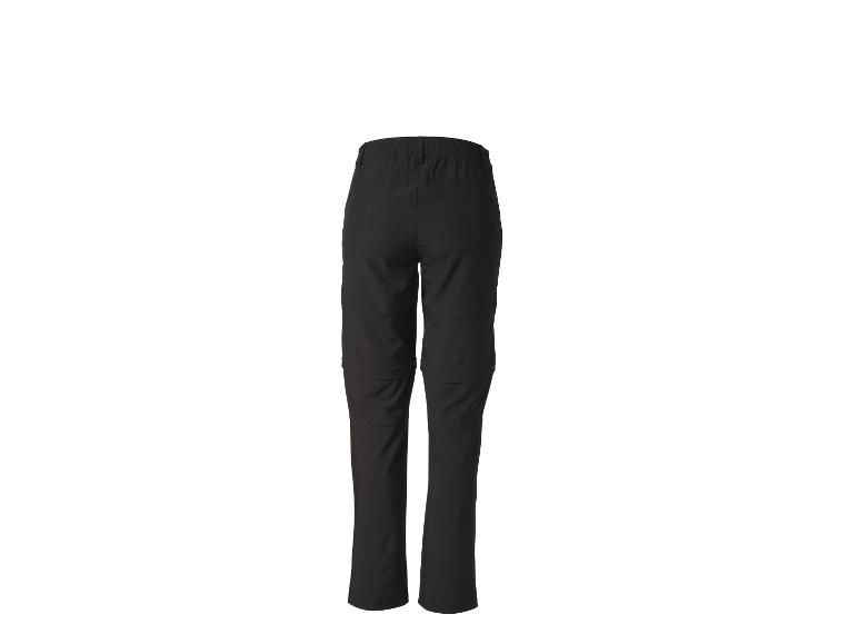 Schwarze Herren-Zip-Off-Hose, Rückansicht
