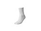 Weißer Socken mit hellrosa Herzmuster.