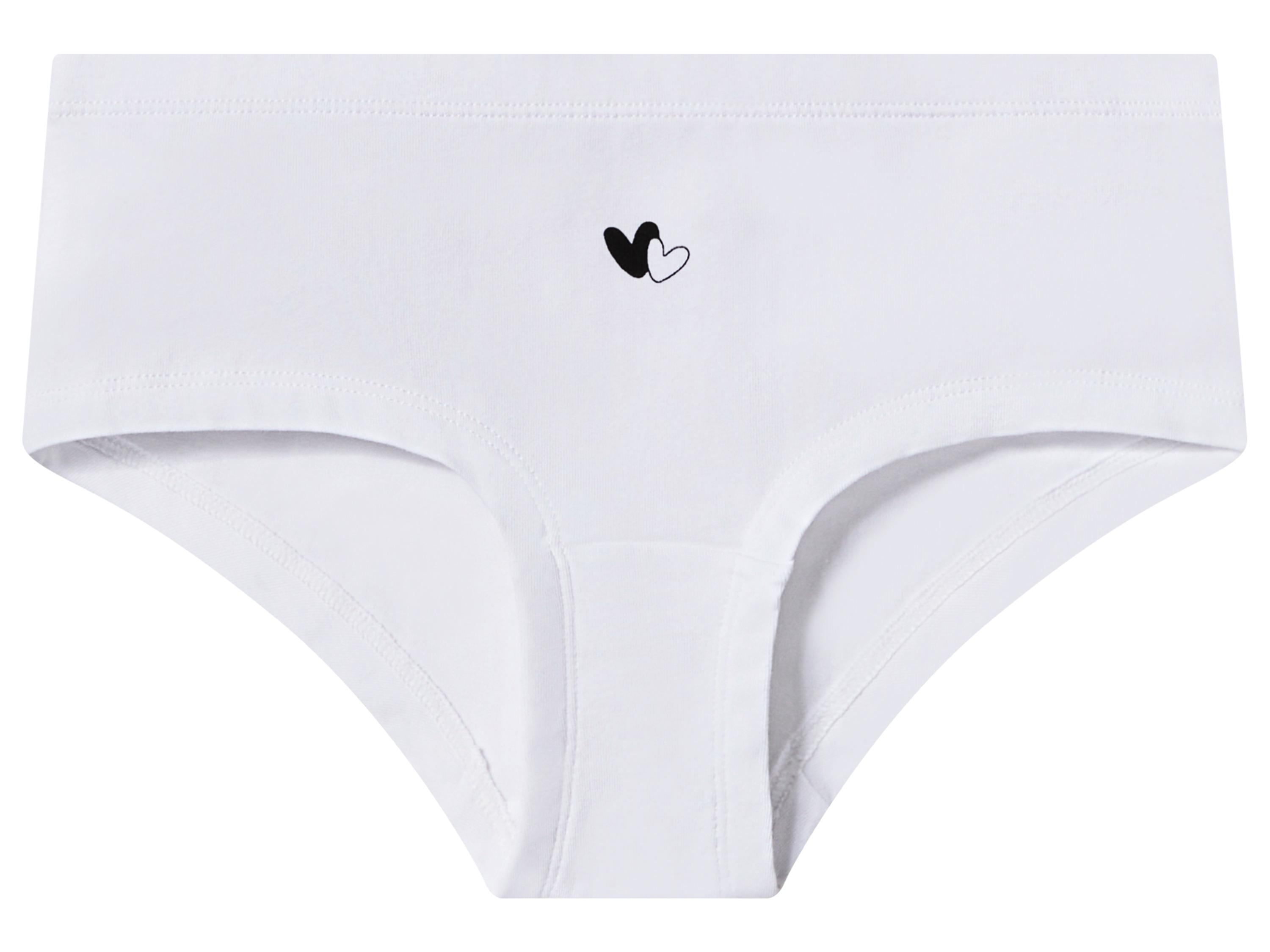 Thumbnail - esmara® Kinder Mädchen Hipster 4 Stück (schwarz/grau/weiß, 146/152)