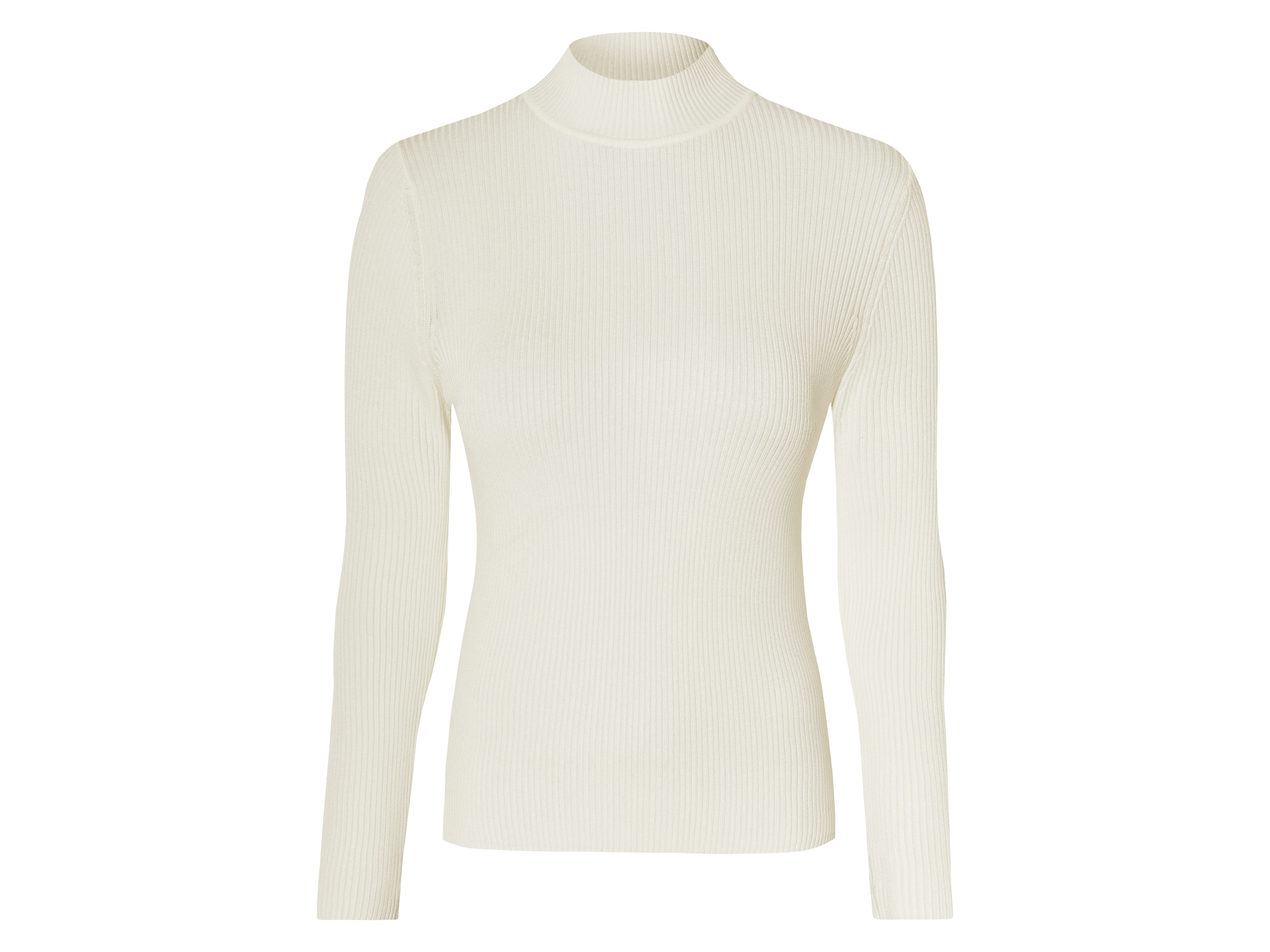 ESMARA® Damen Pullover, weich und anschmiegsam (weiß, L(44/46))