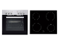 Backofen und Cerankochfeld: modernes, elegantes Design.