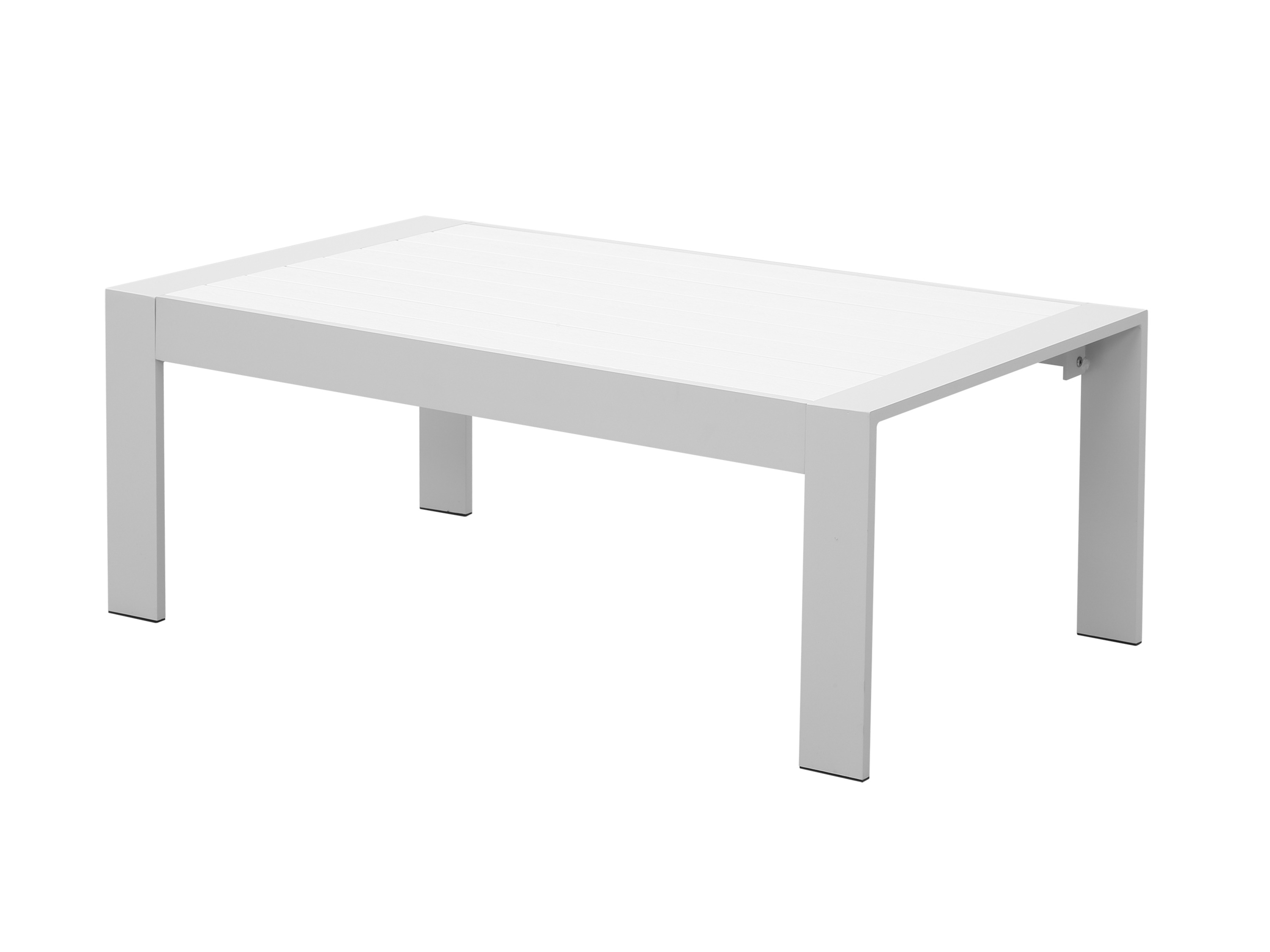 Thumbnail - MeXo Gartenmöbel Lounge-Set »Genua«, inkl. Polster (4- Sitzer, Weiß / Hellgrau)""