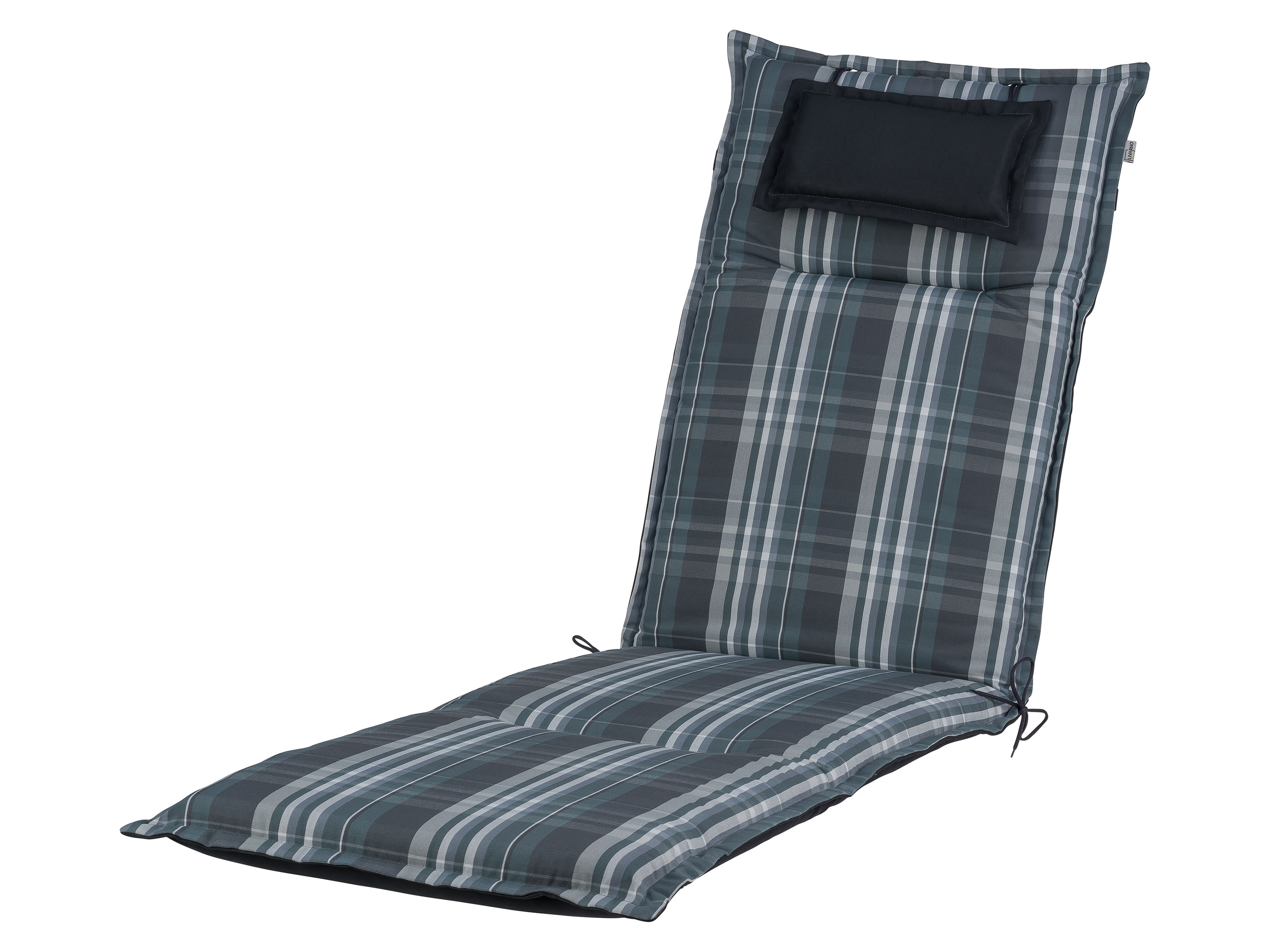 Thumbnail - LIVARNO home Polsterauflage Toronto Relaxsessel mit Kopfteil 7,5cm (Grau)""