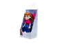 Anna-Puppe aus Frozen in einer Verpackung, mit einem kleinen Bild von Anna auf der Packung.
