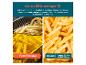 Pommes-Vergleich: Fritteuse mit Öl und Heißluftfritteuse mit 85% weniger Öl.