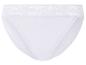 Weißer Damenslip mit Spitzenbesatz