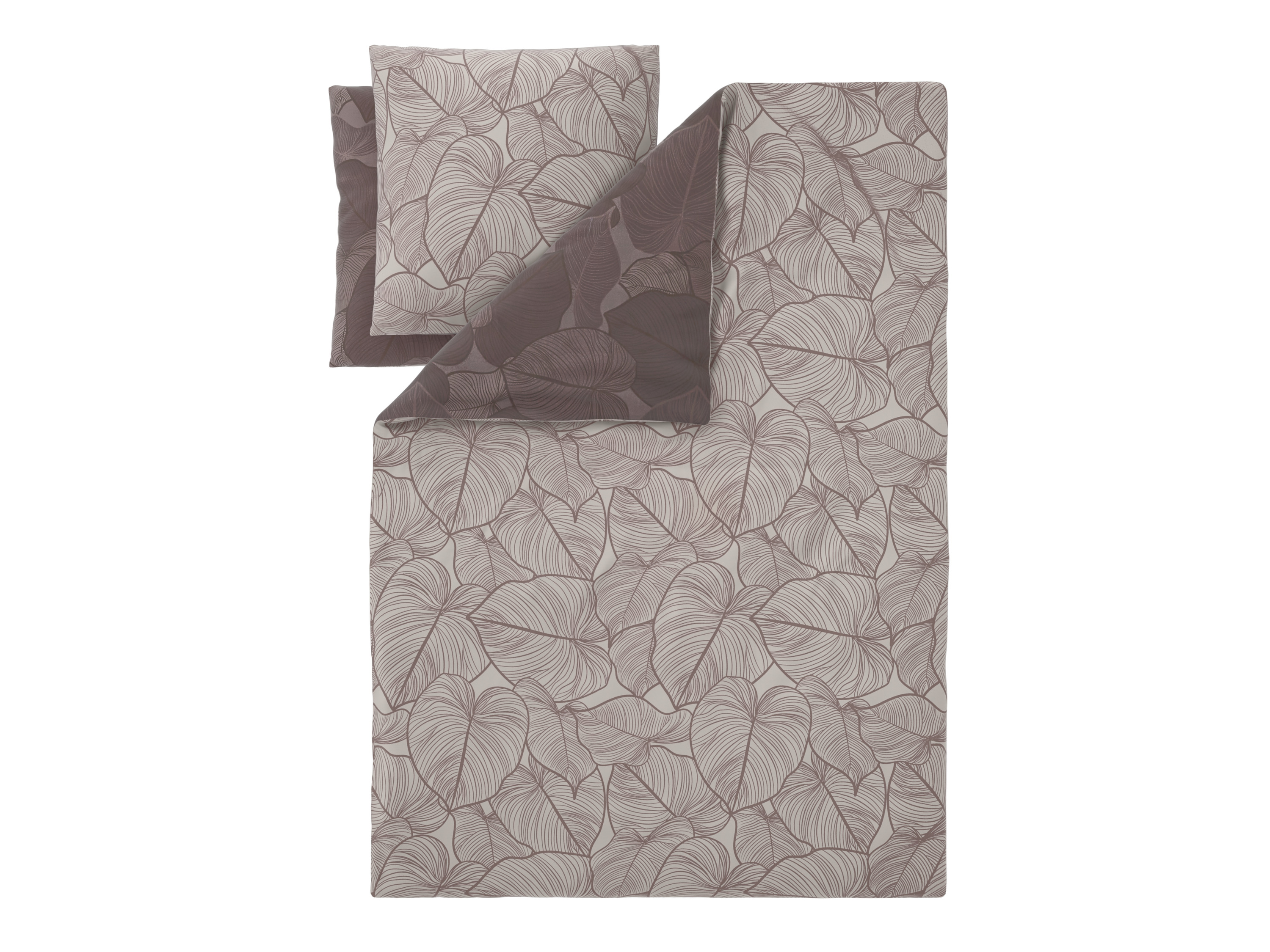 LIVARNO® Mikrofaser-Satin-Bettwäsche, 200 x 220 cm (Braun) – Bild 4 von 4