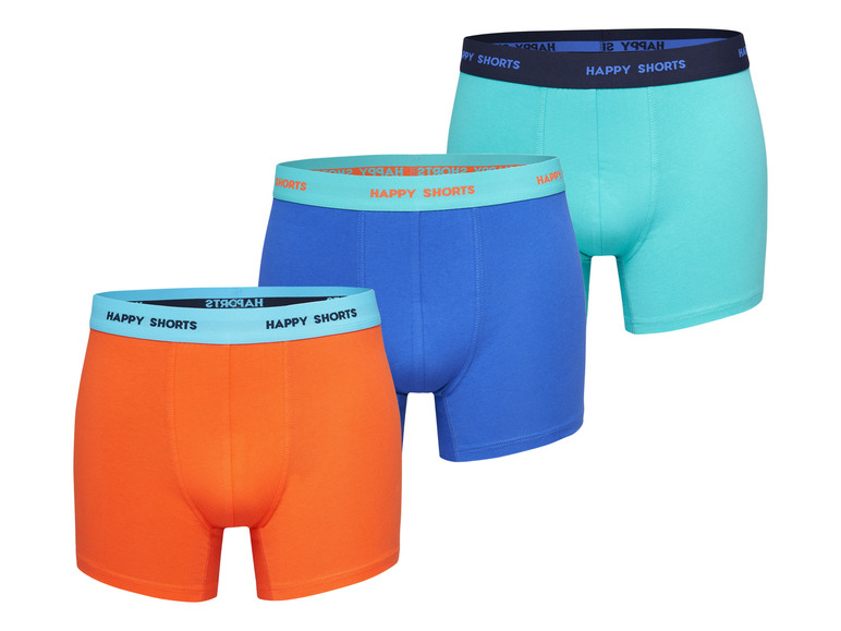 Gehe zu Vollbildansicht: Happy Shorts Herren Boxershorts, 3 Stück, mit Baumwolle - Bild 2