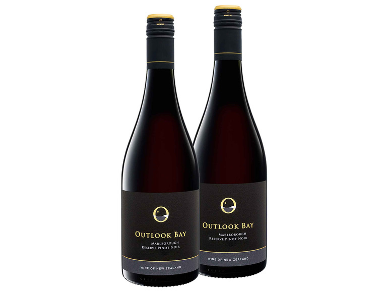 Gehe zu Vollbildansicht: 2er Weinpaket Outlook Bay Pinot Noir Marlborough Reserve trocken, Rotwein - Bild 1