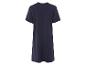 Marineblaues T-Shirt-Kleid, legere Kleidung.