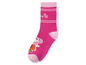 Eine rosa Socke mit Peppa Pig