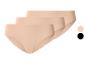 Drei hautfarbene Damen-Slips mit Farbmustern
