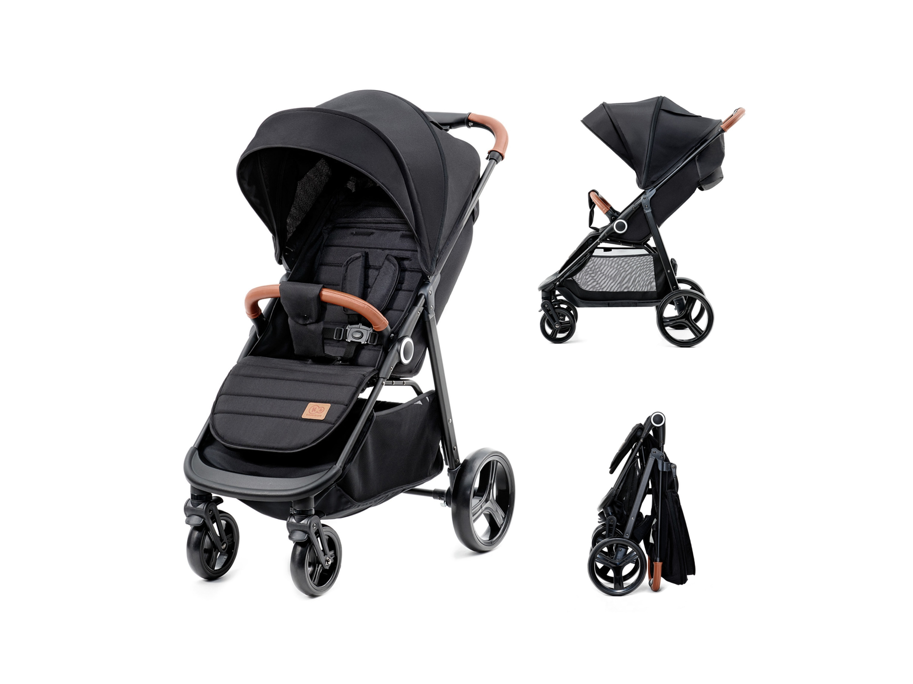 KINDERKRAFT Kinderwagen GRANDE Classic (Schwarz) – Bild 4 von 4