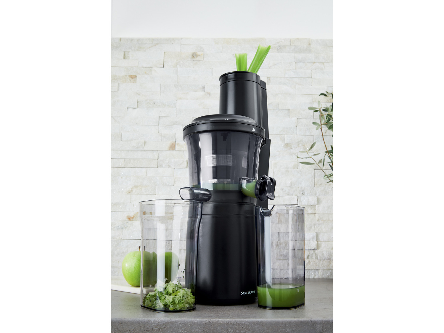 SILVERCREST® Slow Juicer SSJBK 300 B2 + Gläserset