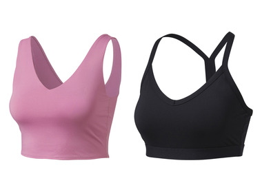 CRIVIT - Damen Sportbustier, Light Level, mit herausnehmbaren Pads 