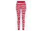 Rote Leggings mit Weihnachtsmuster