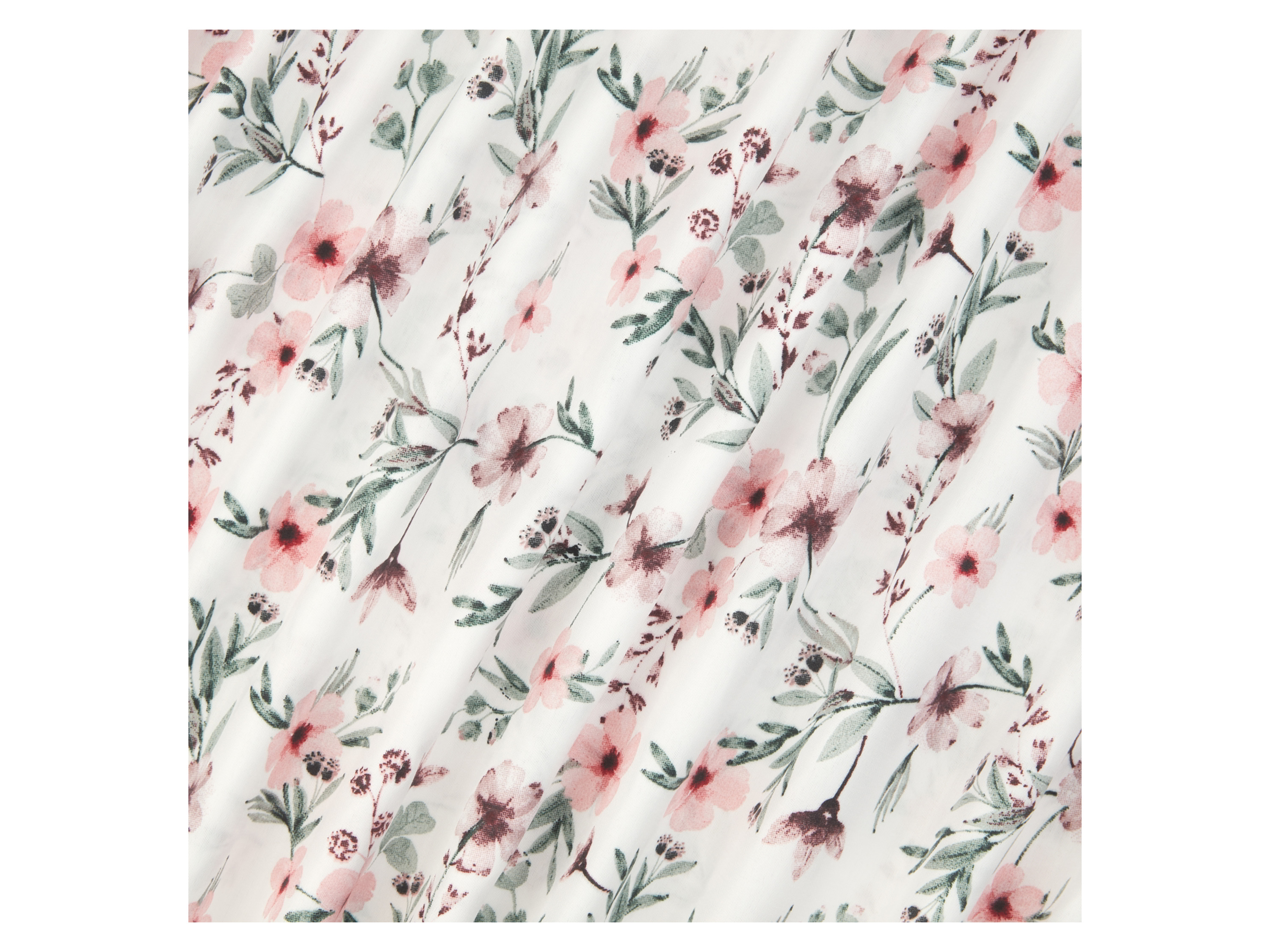 Thumbnail - LIVARNO home Bettwäsche Mikrofaser Satin 155 x 220 cm (Blumen/weiß)""