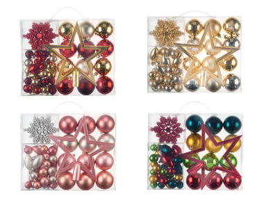 LIVARNO home Christbaumschmuck, 51-teilig