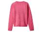 Rosa Strickpullover mit langen Ärmeln und Rundhalsausschnitt, Rückansicht