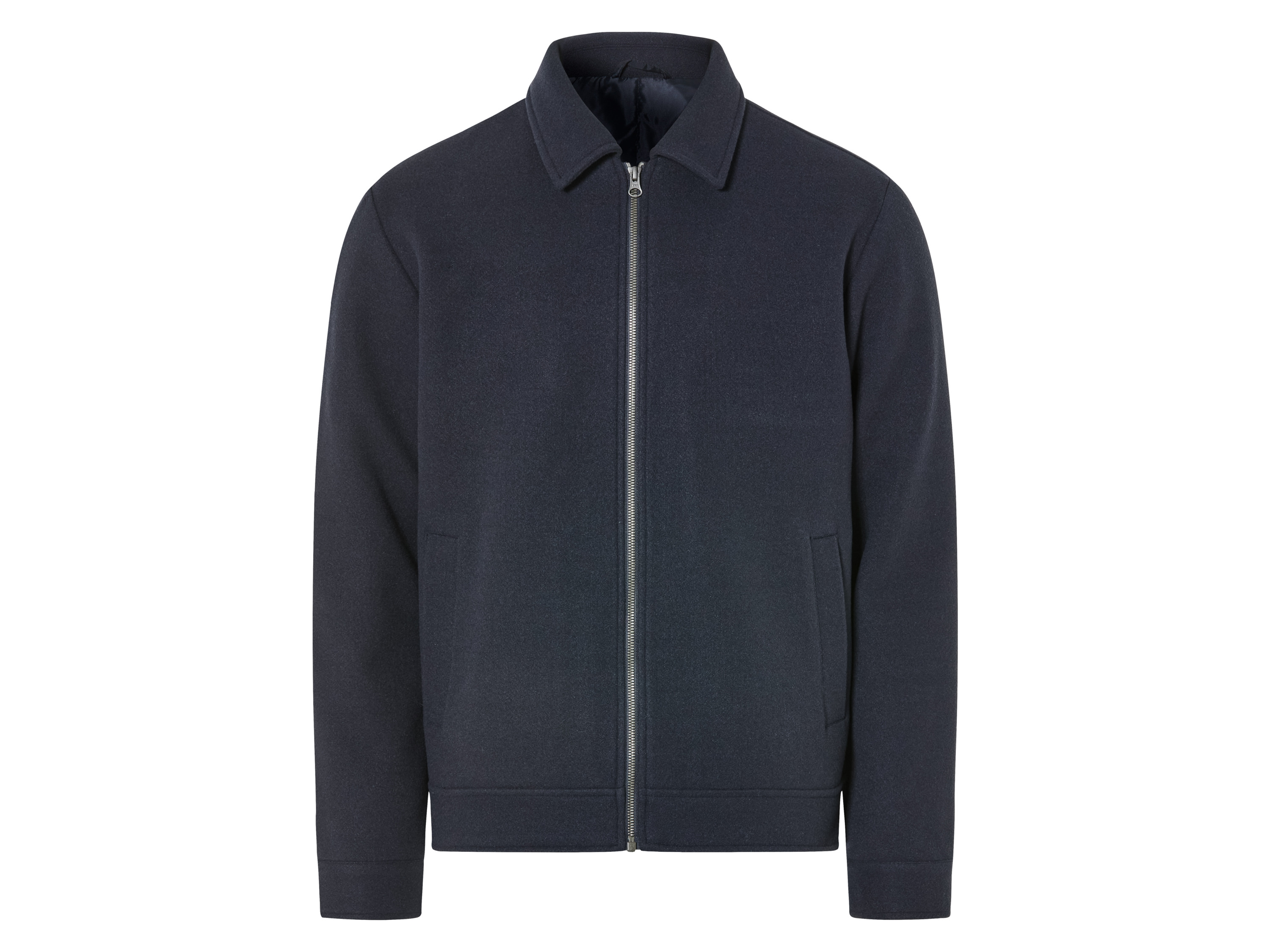 LIVERGY® Herren Jacke Wolloptik (XL(56/58), marine) | 04335814043315