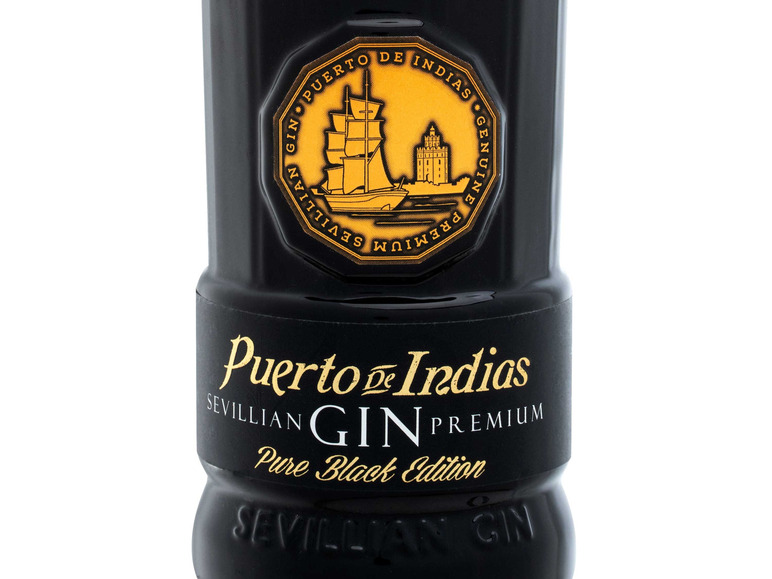 40% Pure Black Vol Indias Dry Puerto de Edition Gin