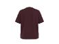Burgunderrotes Kurzarm-T-Shirt, Rückansicht