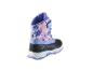 Kinder-Winterstiefel mit Blumenmuster und robuster Sohle.