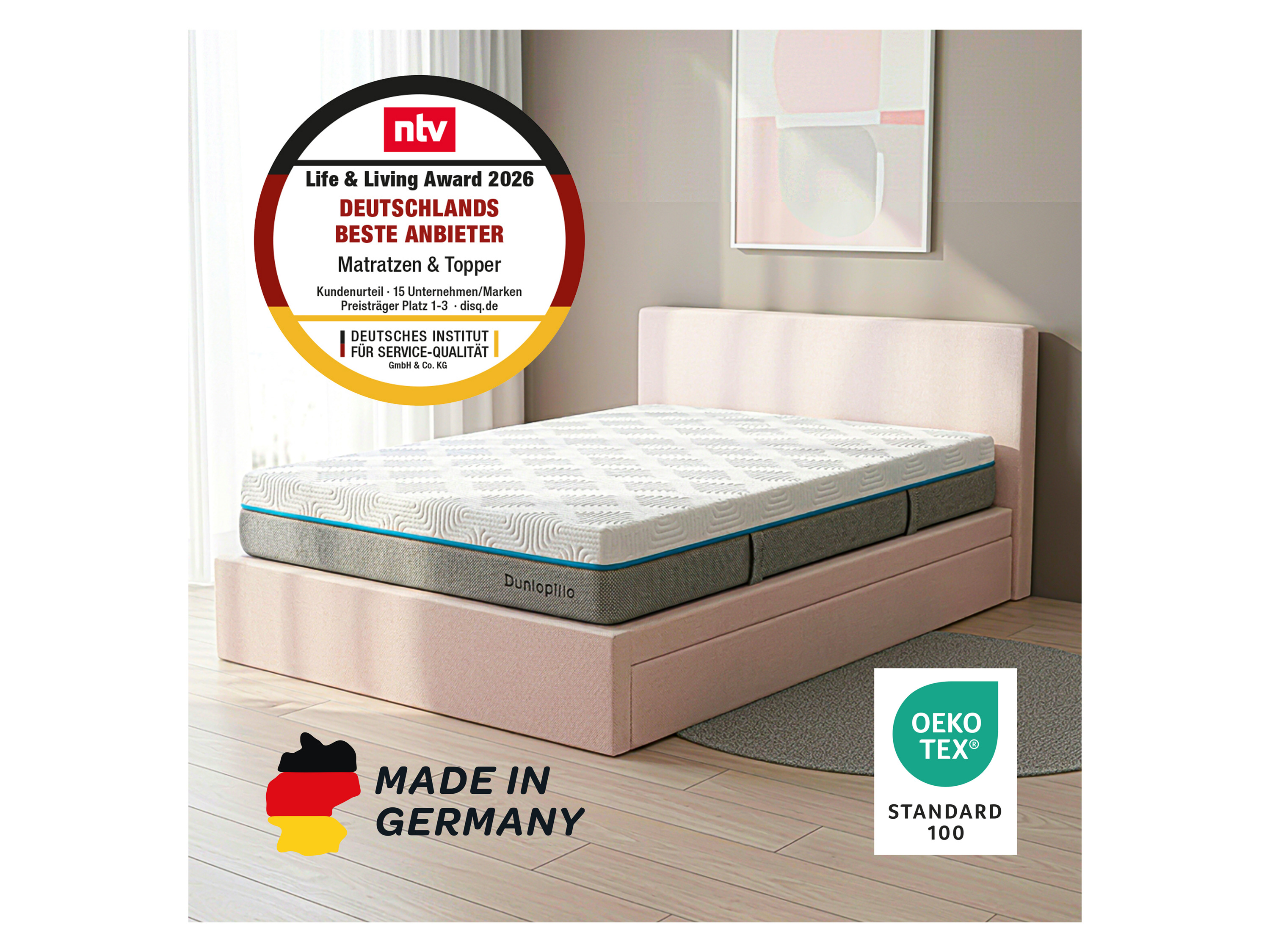 DUNLOPILLO BALANCE KS 1.000 (H3, 140 x 200 x 23 cm) – Bild 2 von 4