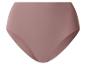Einfarbiger mauvefarbener Damen-Slip mit hoher Taille.