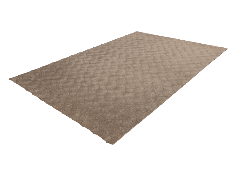 Beige Teppich mit Textur, modernes Design.