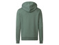 Ein grüner Hoodie mit Kapuze.
