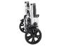 Faltbarer Aluminium-Rollator mit schwarzen Rädern.