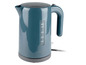 Ein blauer Wasserkocher von Silvercrest.