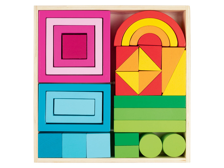 Gehe zu Vollbildansicht: Playtive Holz Regenbogen-Sets, nach Montessori-Art - Bild 13