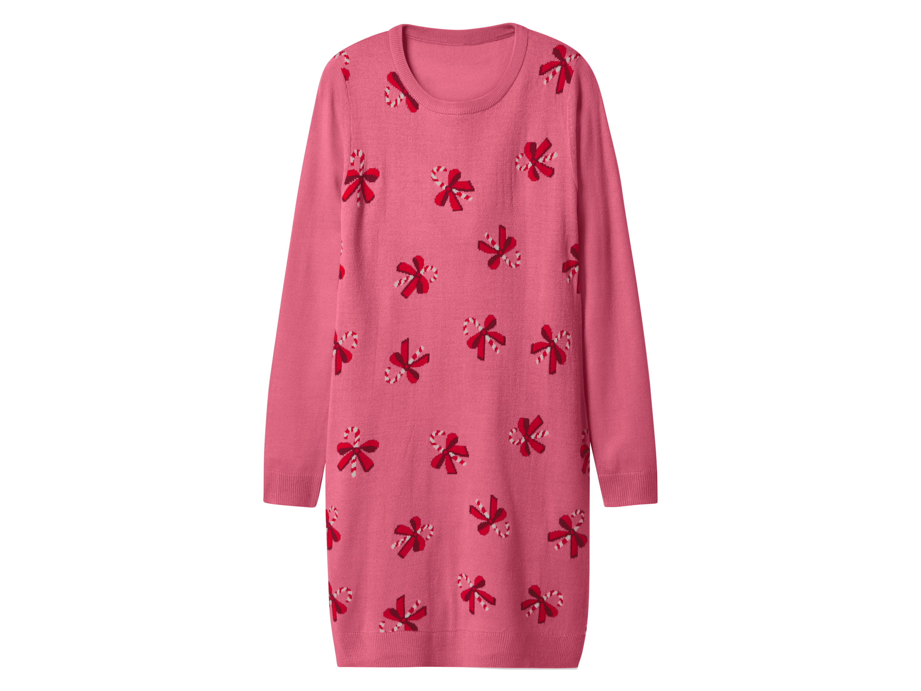 ESMARA® Damen Feinstrickkleid (Pink, L(44/46))