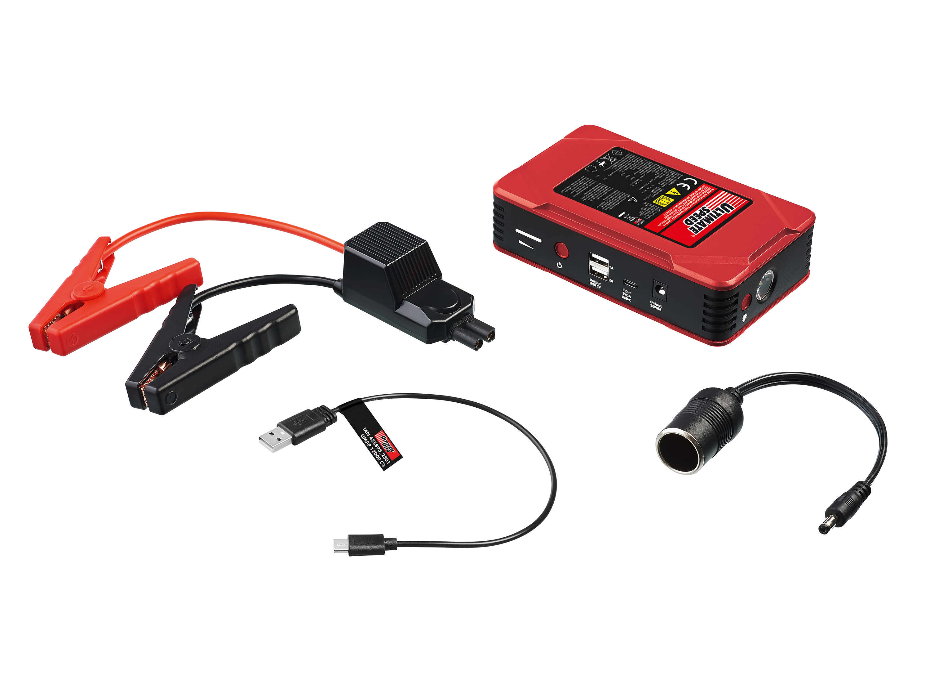 Thumbnail - ULTIMATE SPEED® Mobile Autostarthilfe »UMAP 12000 C3«, mit Powerbank